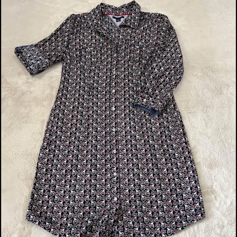 Tommy Hilfiger Shirt Dress - Size Medium